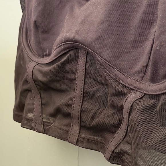 Alo Women’s Supportive Longline Bralette - Deep Plum - Picture 2 of 4